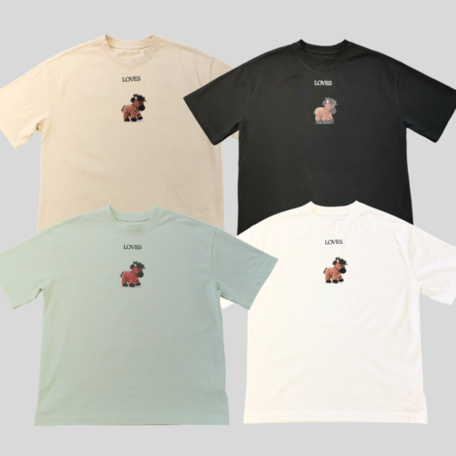 GD X LOVES HORSE TEE (OVERSIZE)