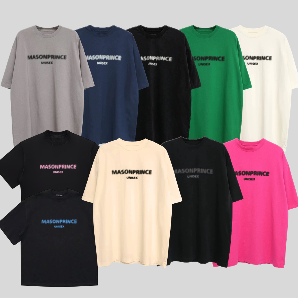 MASONPRINCE BLURRED WORDING TEE