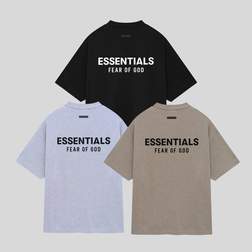 ESSENTIALS 3D RUBBER LOGO TEE