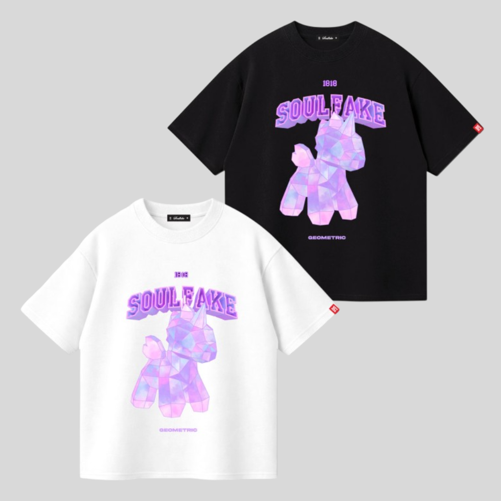 SOULFAKE GEOMETRIC PONY TEE